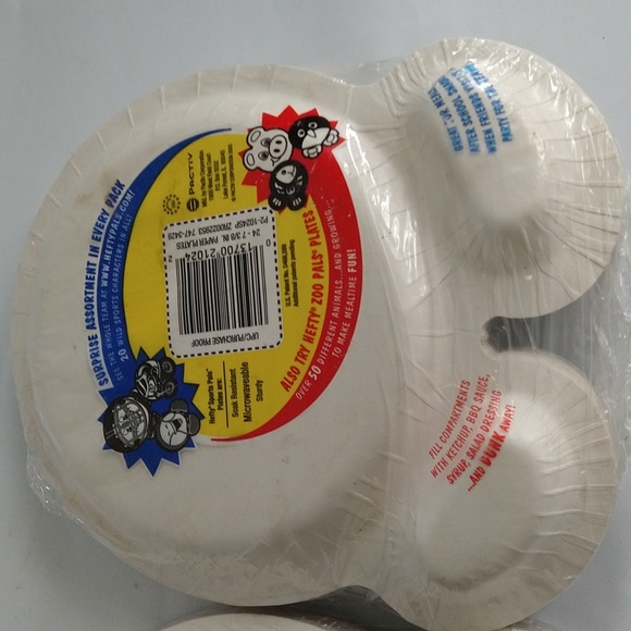 Vintage Hefty Paper Plates Sports Pals 2 Pkgs Sealed - Picture 6 of 6